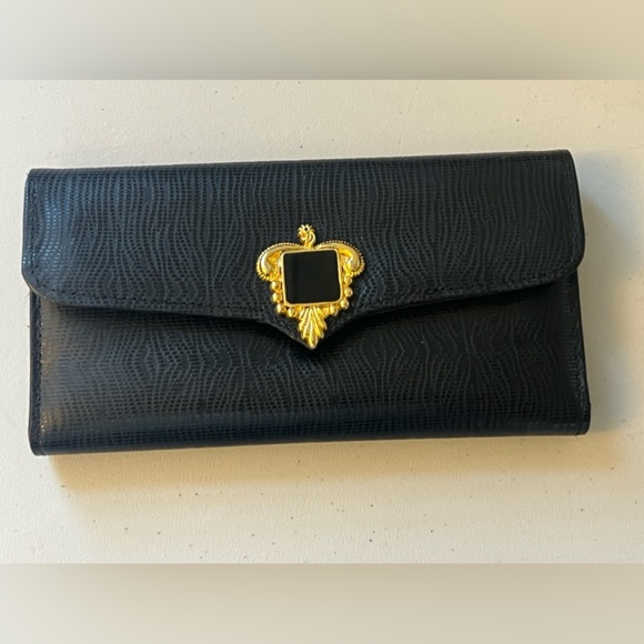 Oggi Domoni Cowhide wallets Gold detail - Picture 2 of 13